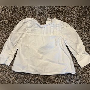 Janie and Jack long sleeve white button shirt. Size 18-24m